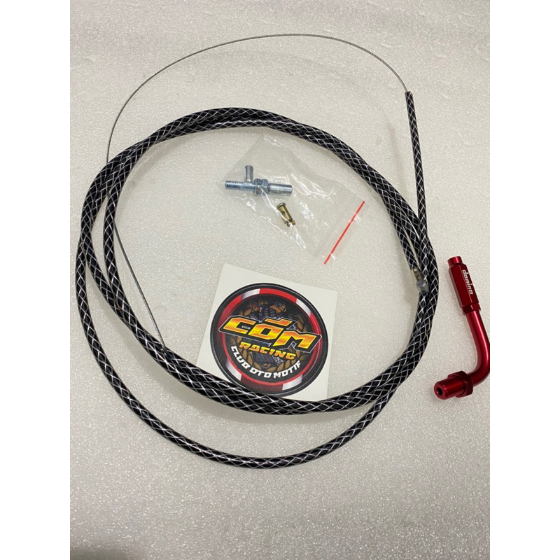 Kabel Gas Motor Universal Kabel Gas Motor Domino serat Panjang 220cm Plus L gas Warna / Tali Selang 