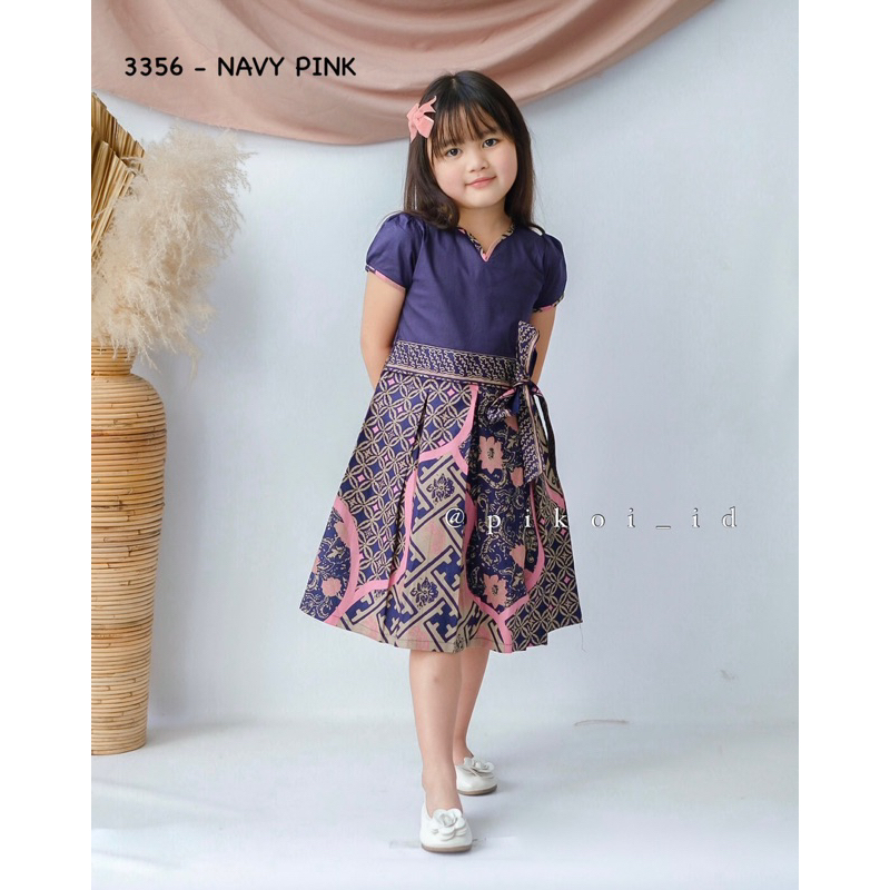 Baju batik anak modern / Dress batik anak cewek / Kemeja batik anak cowok / dress imlek anak 2772