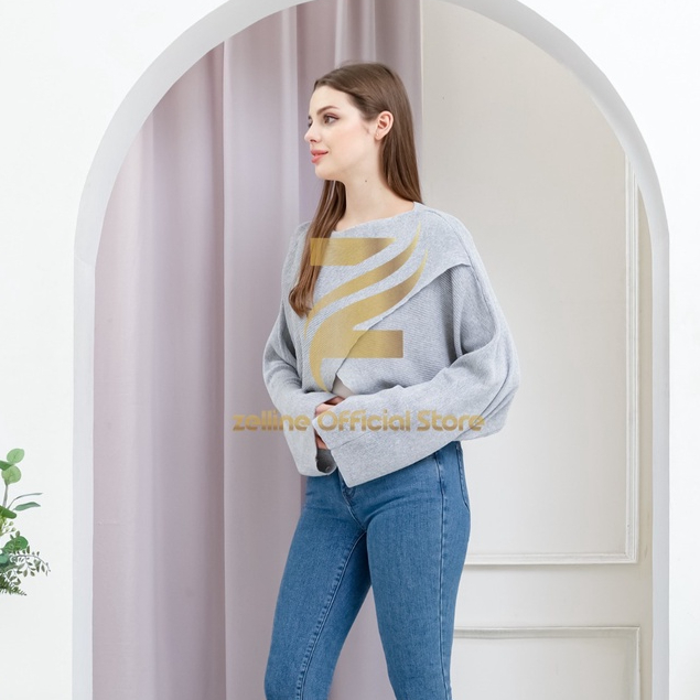Zelline Official Shea Knite Atasan Crop
