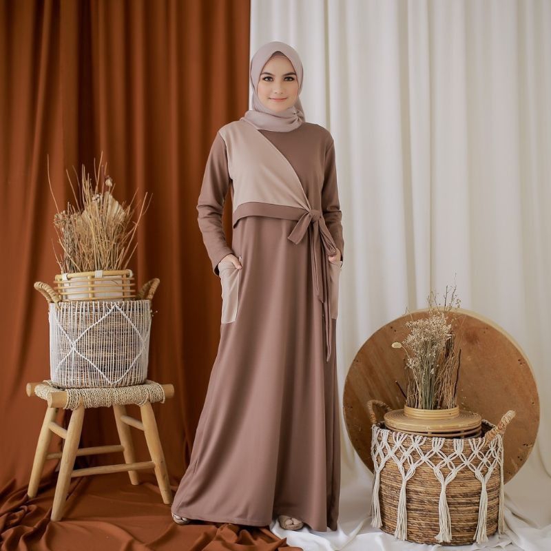 Yava Pocket Dress Mocca-Khaki