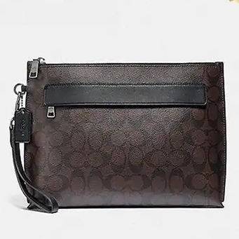 29508    coach cowhide with PVC material men and women clutch wrist bag  snb