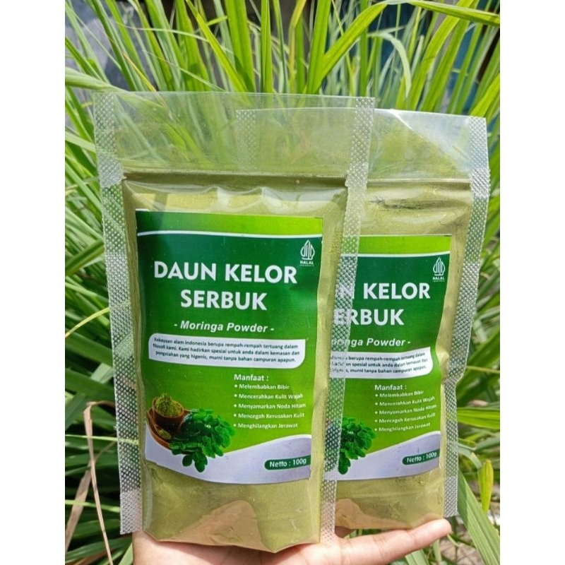 

Daun kelor serbuk