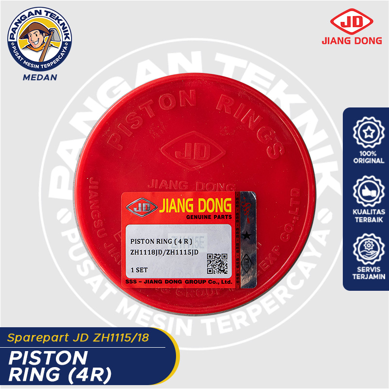 PISTON RING DIESEL ENGINE JIANG DONG ZH1115 - ZH1118 (4R) | SPAREPART JIANGDONG ZH 1115 - 1118 JD