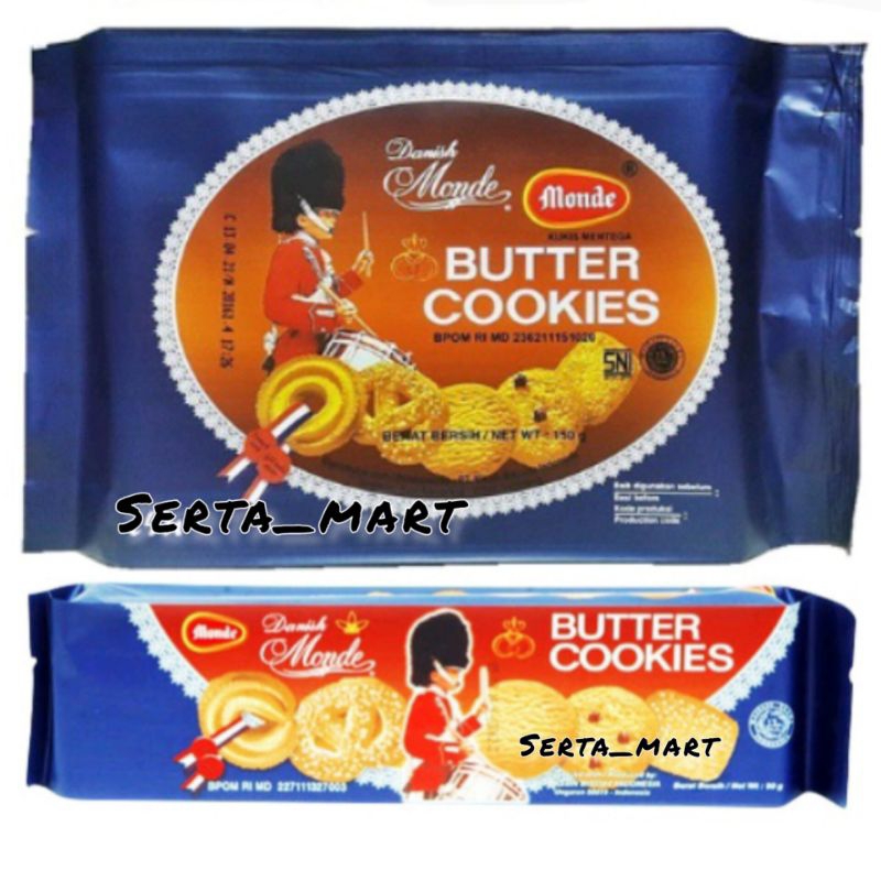 

Monde Danish Butter Cookies 150gr / 90gr - Kukis Mentega