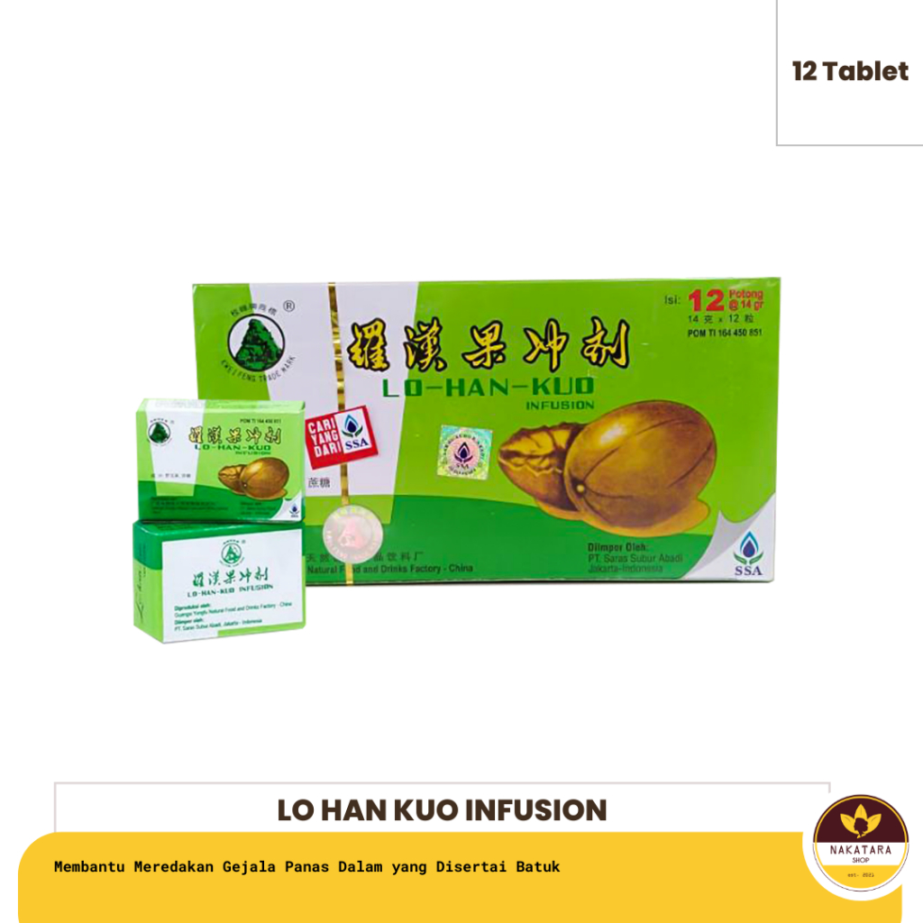 

LO HAN KUO INFUSION OBAT PEREDA PANAS DALAM