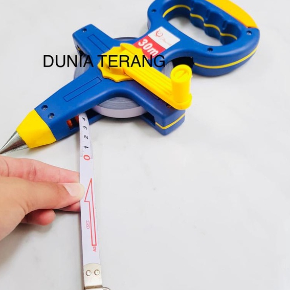 Meteran Plat Baja FLOURISH 30 50 meter - Meteran Tancap 30m 50m Meteran Roll Meter Rol Steel Tape 100 feet 165 feet