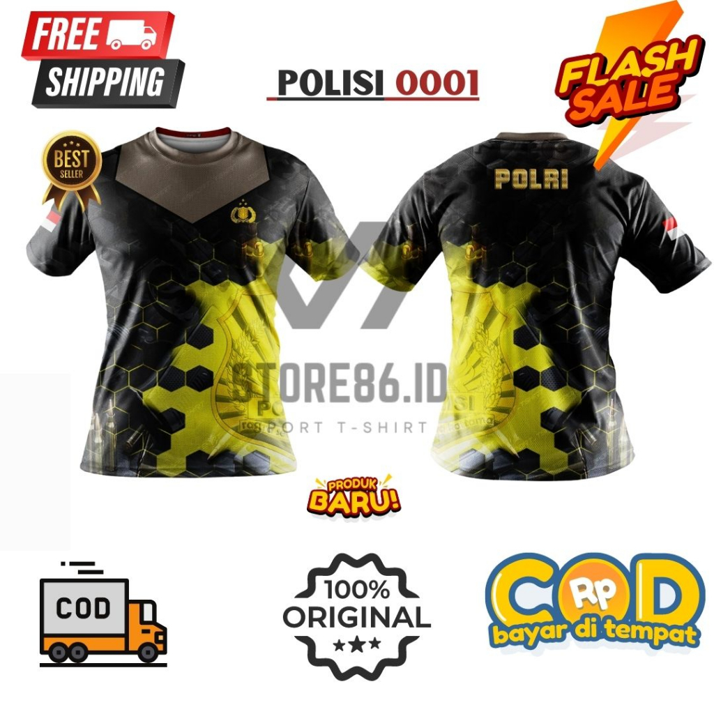 JERSEY POLISI 0001 FULLPRINT SUBLIME / KAOS POLISI DRIFIT / JERSEY POLISI  / FULL PRINTING