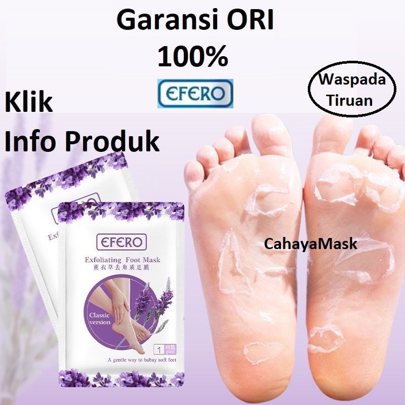 MASKER KAKI EXFOLIATING FOOT MASK LAVENDER