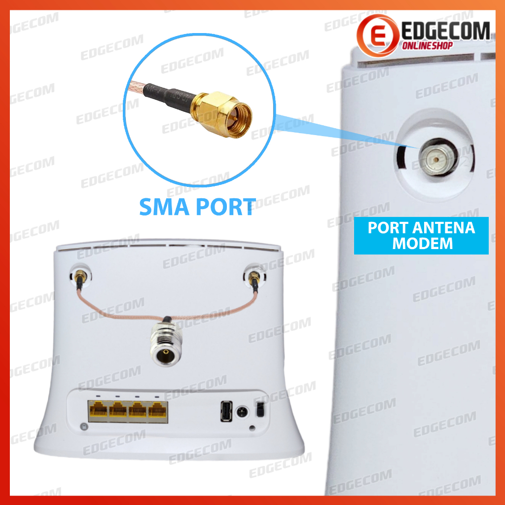 Pigtail N Female to Dual SMA Male untuk Modem Router Orbit Star 3 Z1 PRO RG316