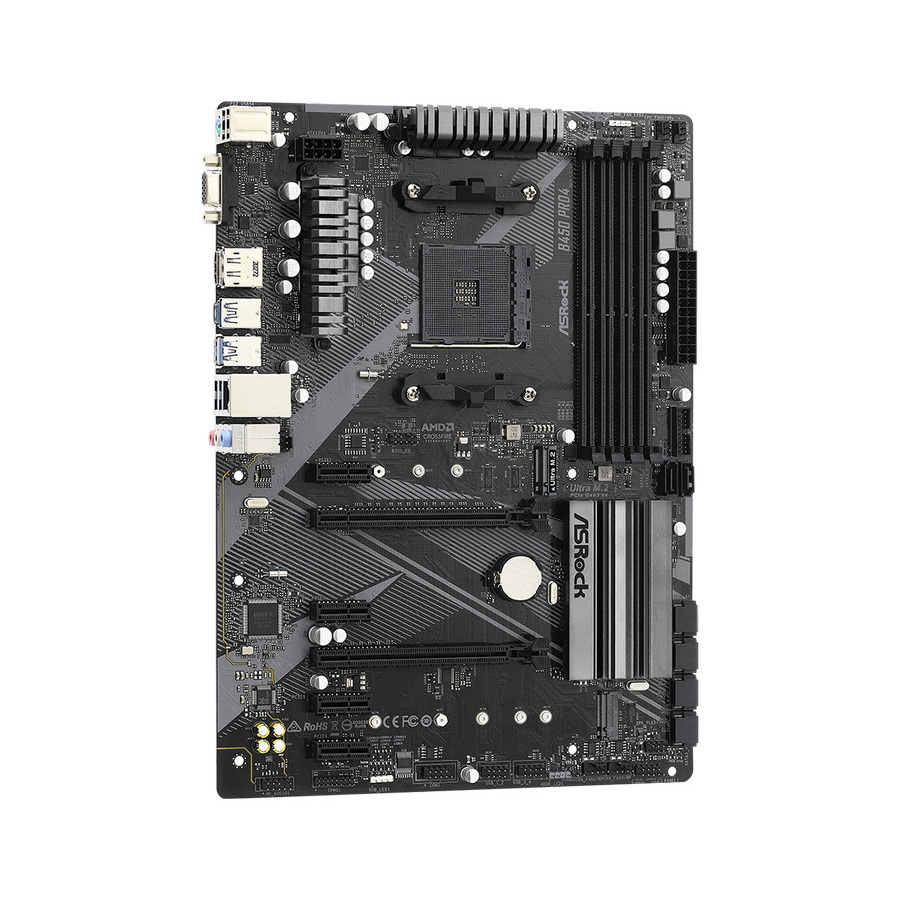 Motherboard ASRock B450 PRO4 AMD Ryzen AM4 DDR4 B450