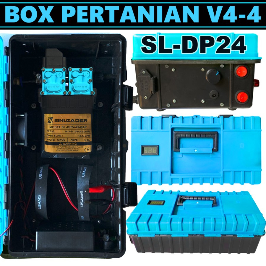 Pompa Box Pertanian Tanpa Gendong Sinleader/HIU Dual pump - V4-04