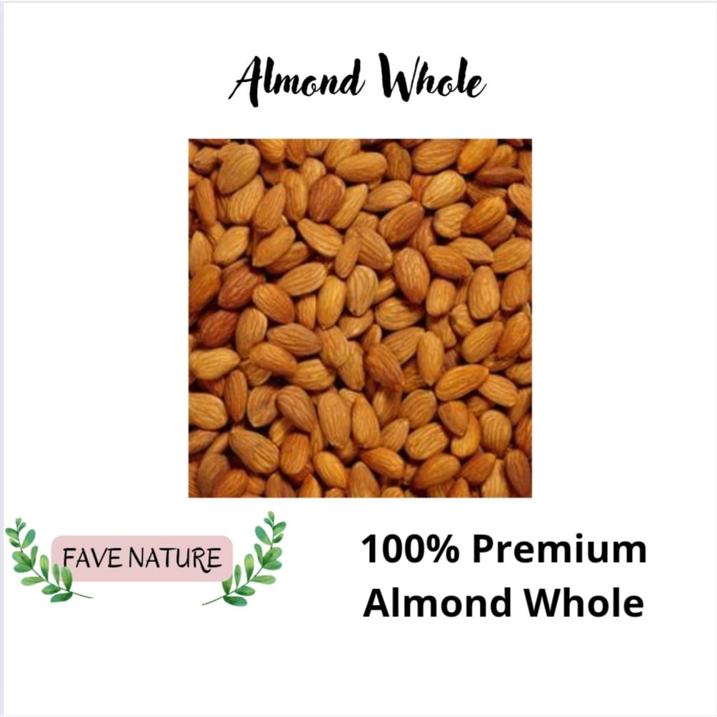 

Natural Almond Whole Raw 250gr