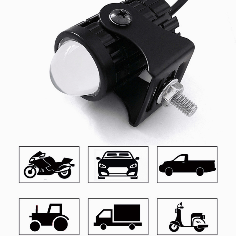 Headlamp Lampu Sorot Sepeda Motor Led Lampu Tembak Laser Led Mini 2 Warna - Lampu Tembak Sorot Foglamp Mini D2 Laser Super Terang