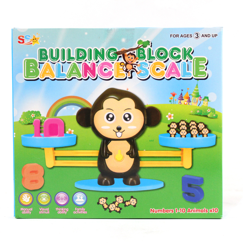 MAINANKEI MAINAN ANAK BALANCE TIMBANGAN SS1562 KARAKTER MONKEY BALANCE MAINAN EDUKASI ANAK BERHITUNG