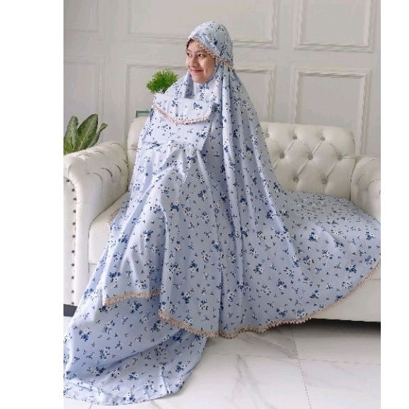 MUKENA LESTI JUMBO 3in1 RENDA ZIPPER