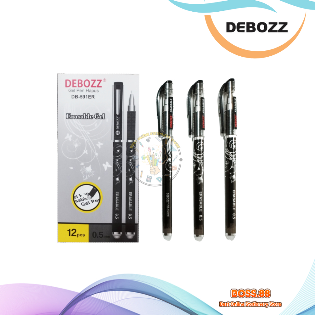 GEL PEN DEBOZZ DB-591ER ERASABLE (12 PCS)
