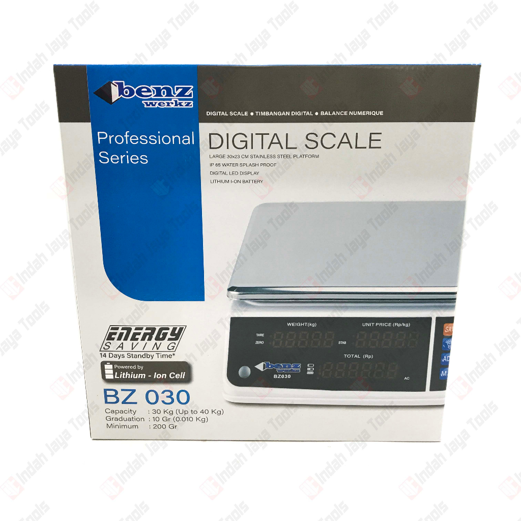 BENZ BZ-030 Timbangan Duduk Digital 30 Kg - Buah Sayur Laundry Scale