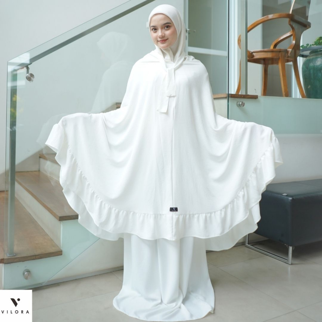 Vilora - Mukena Dewasa Crinkle Airflow Premium 3in1 (Vania Prayer Set)