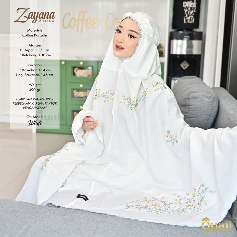 Zayana Mukena Katun ori Quail Hijab