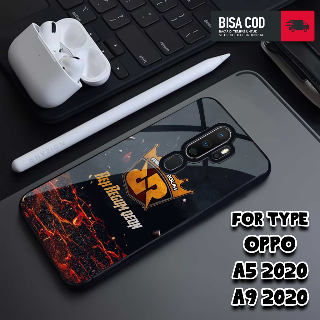 Case OPPO A5 2020 A9 2020 - MOTIF [RRQ E-SPORT] - Casing OPPO A5 2020 A9 2020 - Hardcase Premium Glo