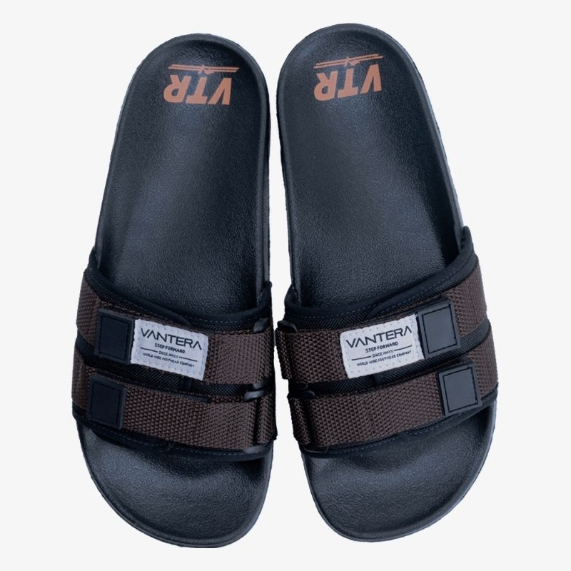Vantera Sandal Pria Slide Vanzy Black