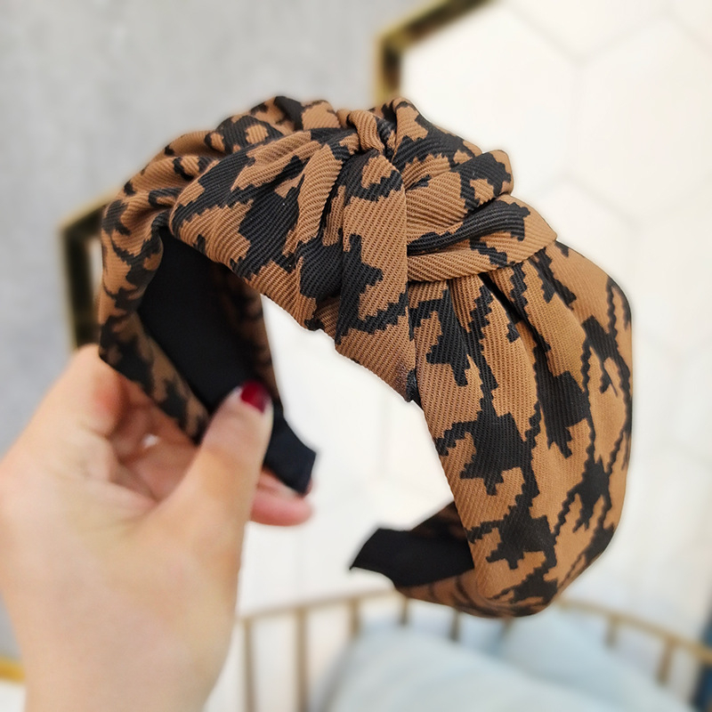 Caliloops Bando Bandana Tweed Korea Model Simpul Kotak Dewasa Liezel