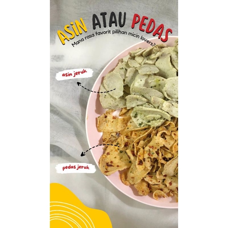 

Basreng keripik/koin Super Renyah 50gr, 100gr