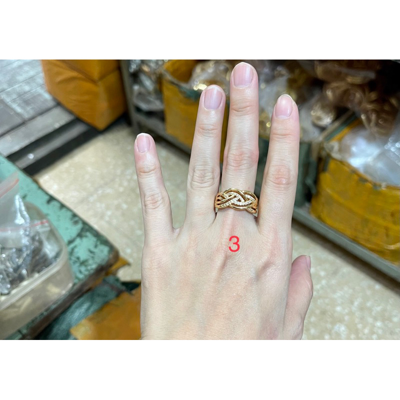 Fifi Fashion Cincin Fashion Kekinian Model Perhiasan Emas C0034