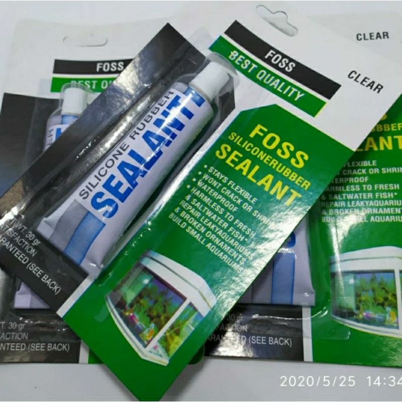 

Lem Sealant Silicone Rubber Lem Kaca Bening 30gr