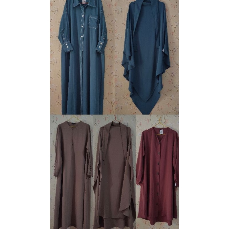 ‼️ BACA DESKRIPSI ‼️ Preloved aljenna saila coffeemilk L fk longprime | elmadina abaya kemejabaya de