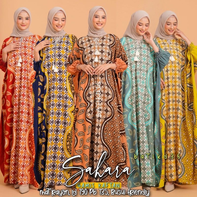 Semerbak Gamis premium murah banget rayon halus kaftan adem wanita busui friendly ibu motif diskon motif batik muslim  panjang baju tidur panjang 50% harian rumah keren fashion modis bumil kekinian modern cuci gudang termurah bahan adem jumbo lebaran