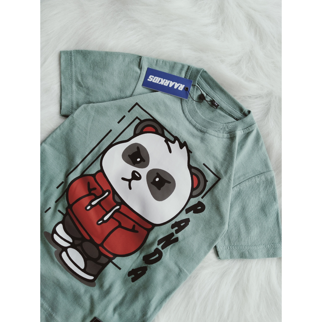 Raarkids Atasan Anak 1 8 Tahun Baju Kaos Distro Karakter Hewan Panda