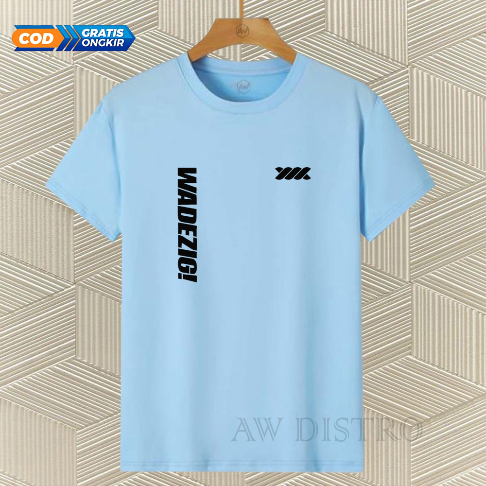 COD Baju Kaos Distro Wdg Kirka Text Hitam Premium Quality Lengan Pendek