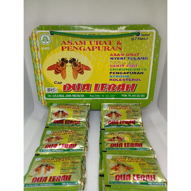 

DUA LEBAH KAPSUL KEMASAN RENCENG ISI 20 SACHET 2 KAPSUL
