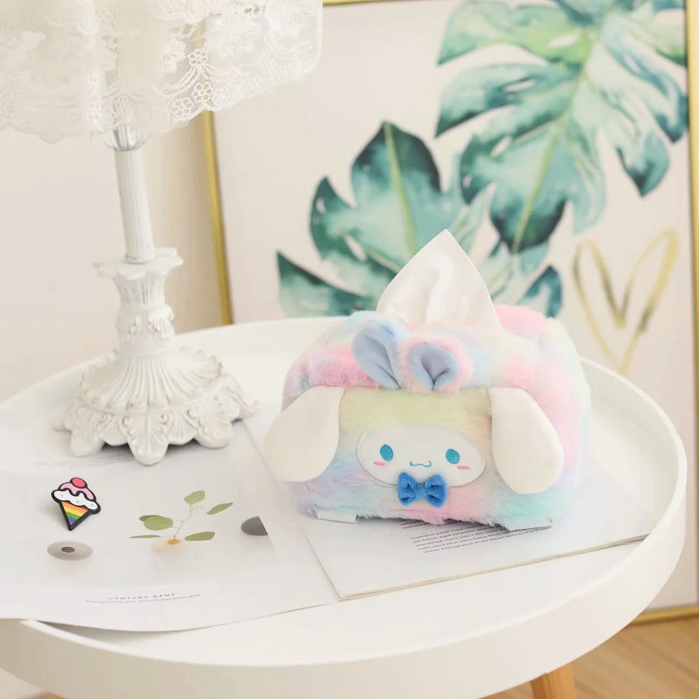 TEMPAT TISU COVER TISSUE CINNAMOROLL MELODY KUROMI POMPOMPURIN HELLO KITTY RAINBOW PELANGI