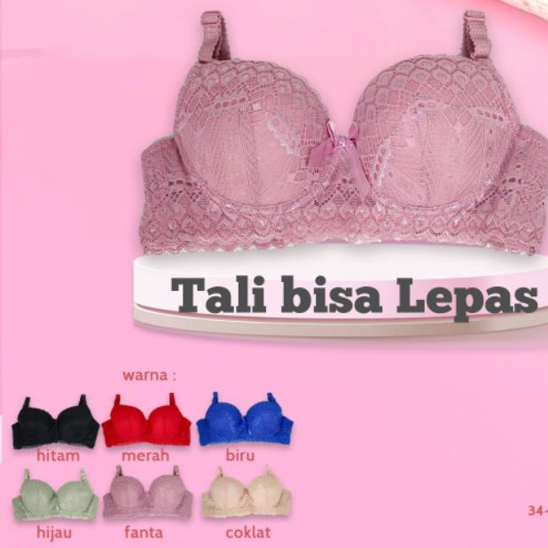 Sorex 17107 Bra BH Renda Brokat Berkawat Busa Sedang Kait 3 TOKO SR