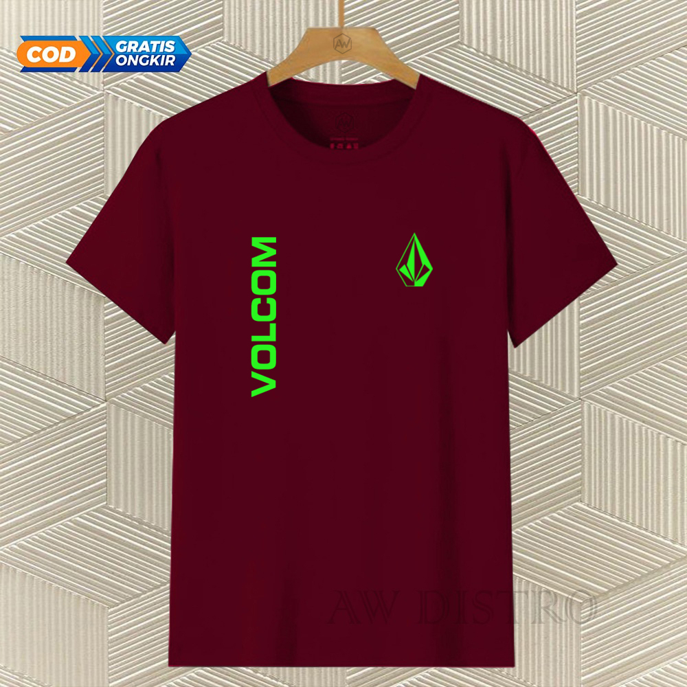 COD Baju Kaos Distro Vcm Kirka Text Neon Premium Quality Lengan Pendek