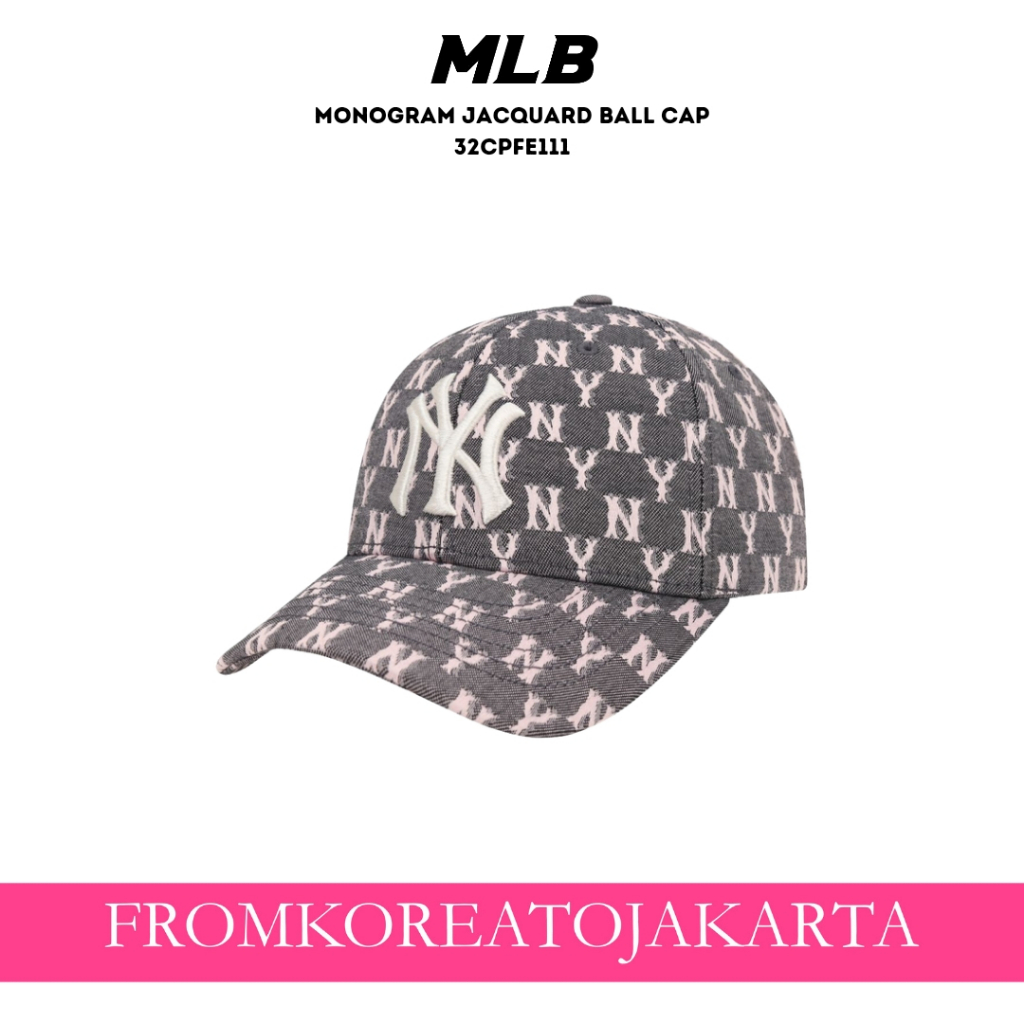 MLB MONOGRAM JACQUARD BALL CAP 32CPFE111