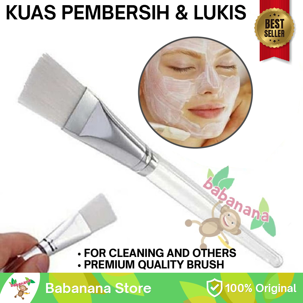 Kuas Masker Wajah Putih Mask Make Up Facial Brush Pembersih Lukis Cat