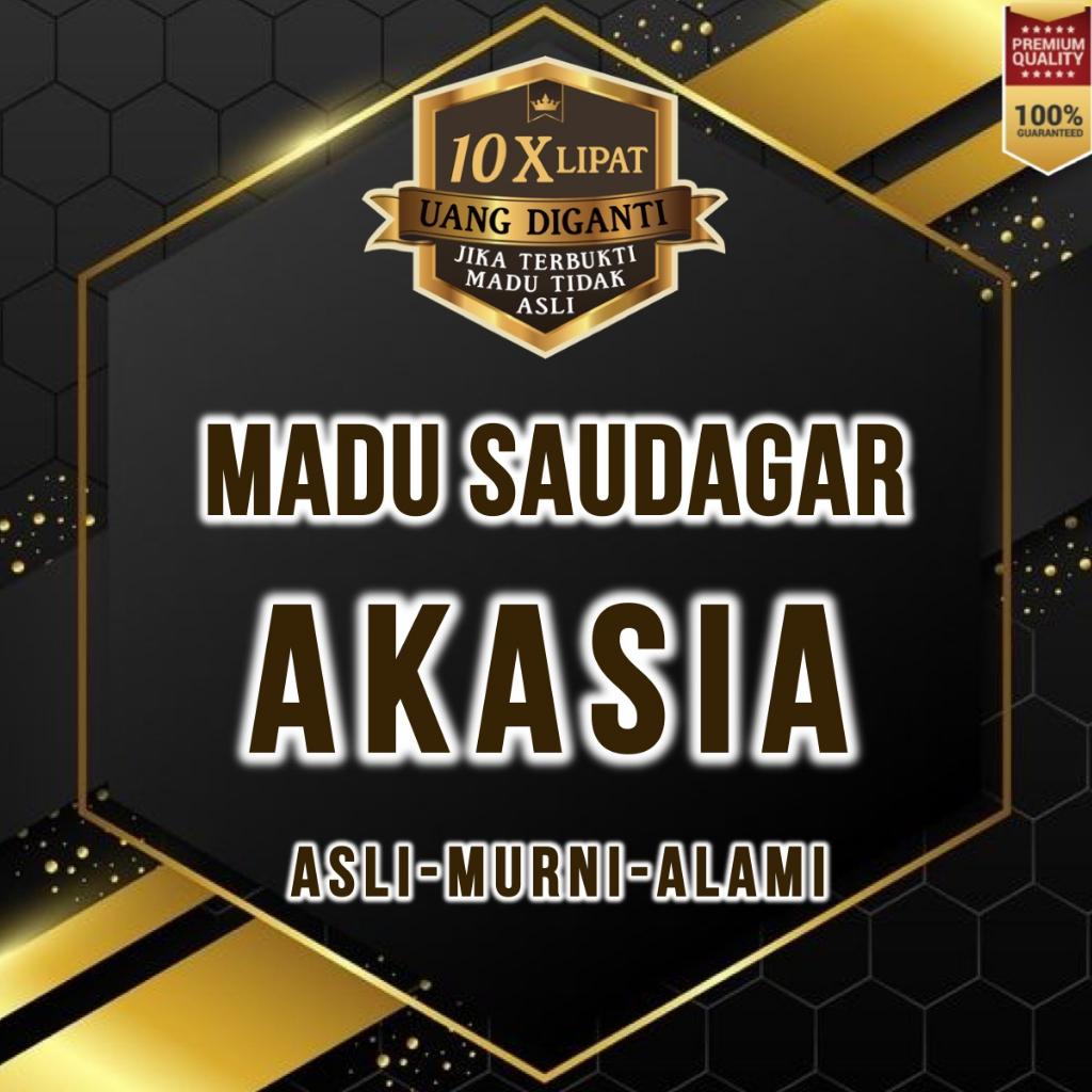 Saudagar Madu Asli Akasia Pahit Murni Alami Grade A+ Raw Honey Madu Pahit Hutan Jambi No Madu Baduy