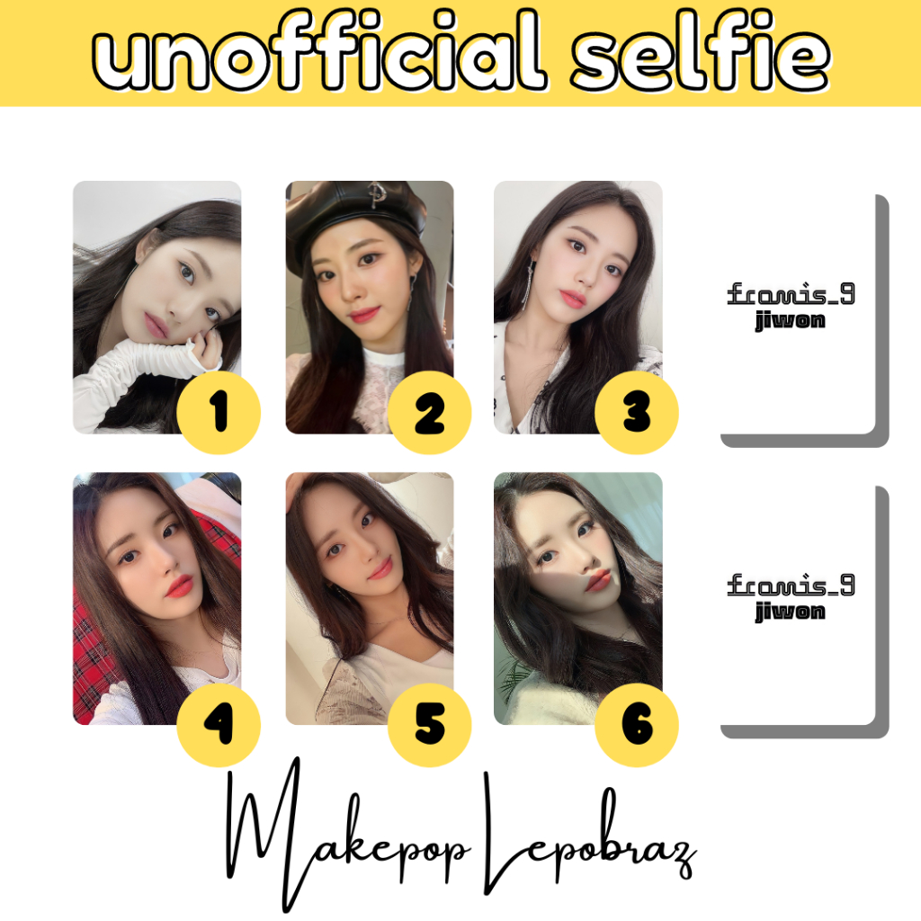 [PART 2] [MIN. 3 PC] FROMIS_9 FROMIS 9 UNOFFICIAL SELFIE - GIRLFRIENDABLE JIWON NAGYUNG SAEROM SEOYEON