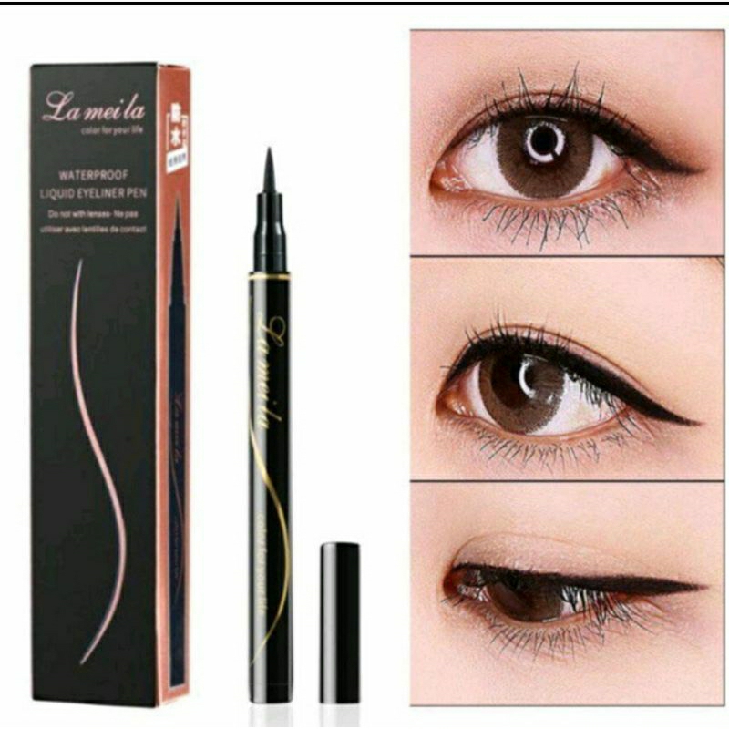 LAMEILA LIQUID EYELINER WATERPROOF SPIDOL