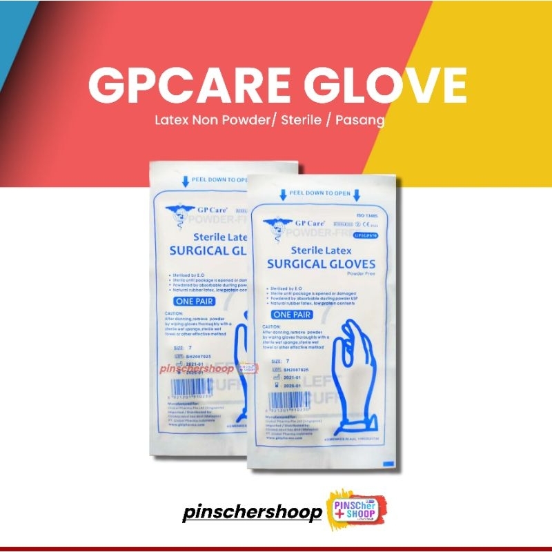 Sarung Tangan Sterile GP Care Non Powder / Pasang