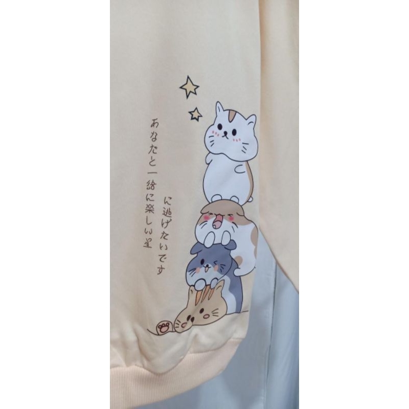 Family Cat Sweater Crewneck/ Sweater oversize