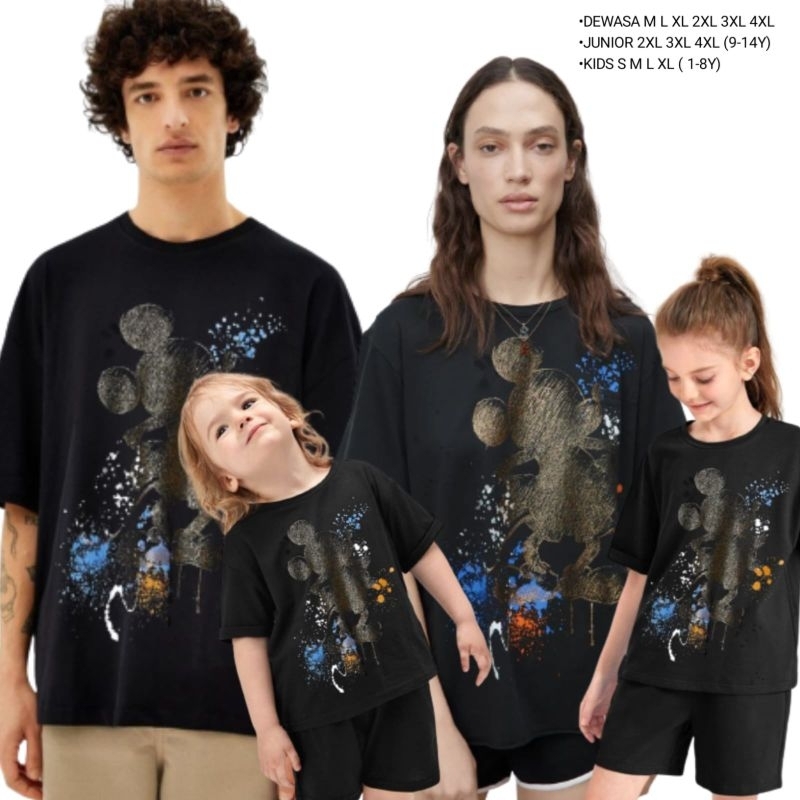 T shirt ZR mickey mouse unfinish | kaos couple mickey | atasan wanita | kaos oversize wanita