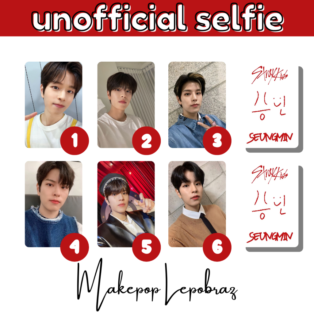 [PART 2] [MIN. 3 PC] STRAY KIDS UNOFFICIAL SELFIE - BOYFRIENDABLE IN I.N JISUNG LEE KNOW LEEKNOW SEUNGMIN