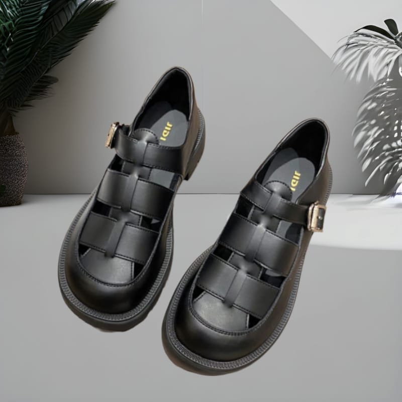 Sandal Sepatu Wanita Versi Korea /Sepatu Loafers Wanita Fashion Import Wedges Wanita