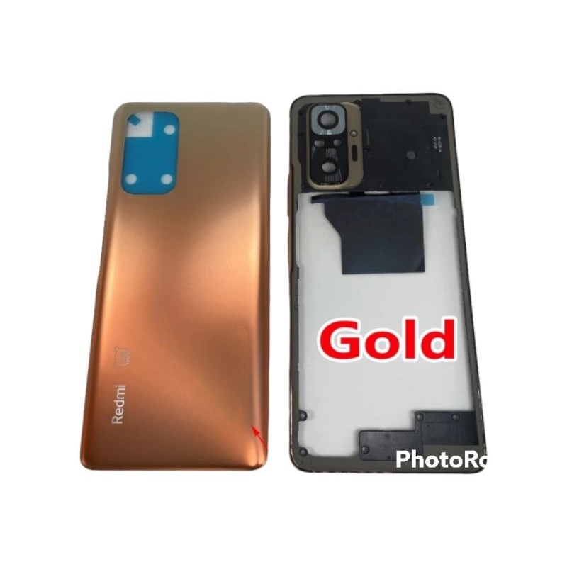 Back Casing Kesing Housing Xiaomi Redmi Note 10 Pro Fullset Bezel Tutup Mesin Ori