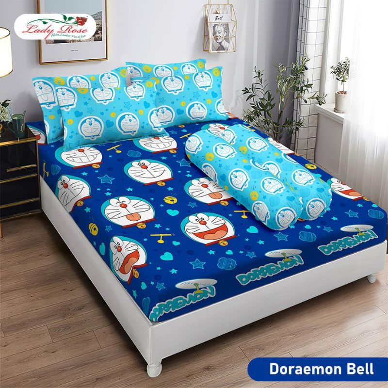 SPREI DORAEMON 160X200 180X200 LADY ROSE MONALISA DAN VITO / SPREI MOTIF DORAEMON