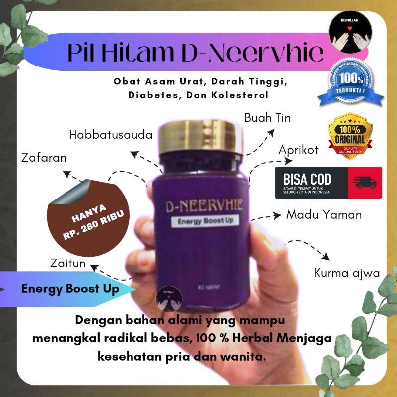 Pil Hitam D-Neervhie herbal Original